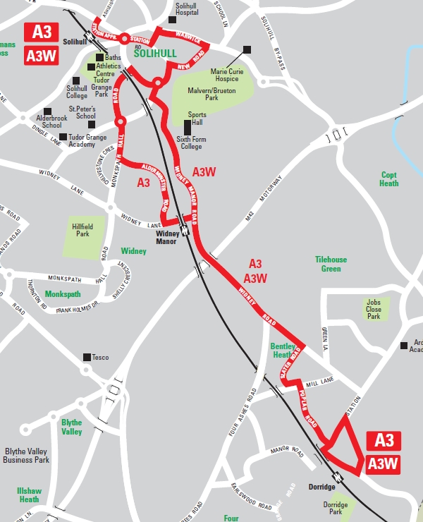 Bus 28 Route Map Landflight A3-A3W Bus Service Route Map - 18 April 2021 - Landflight