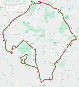 LandFlight Travel Services - Monday to Saturday A7-A8 bus service route map